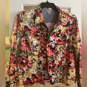 SOLD!! Christopher Banks Floral Jacket XL